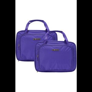 JOY 2-pack Light & Chic World Traveler Toiletry Cases Purple